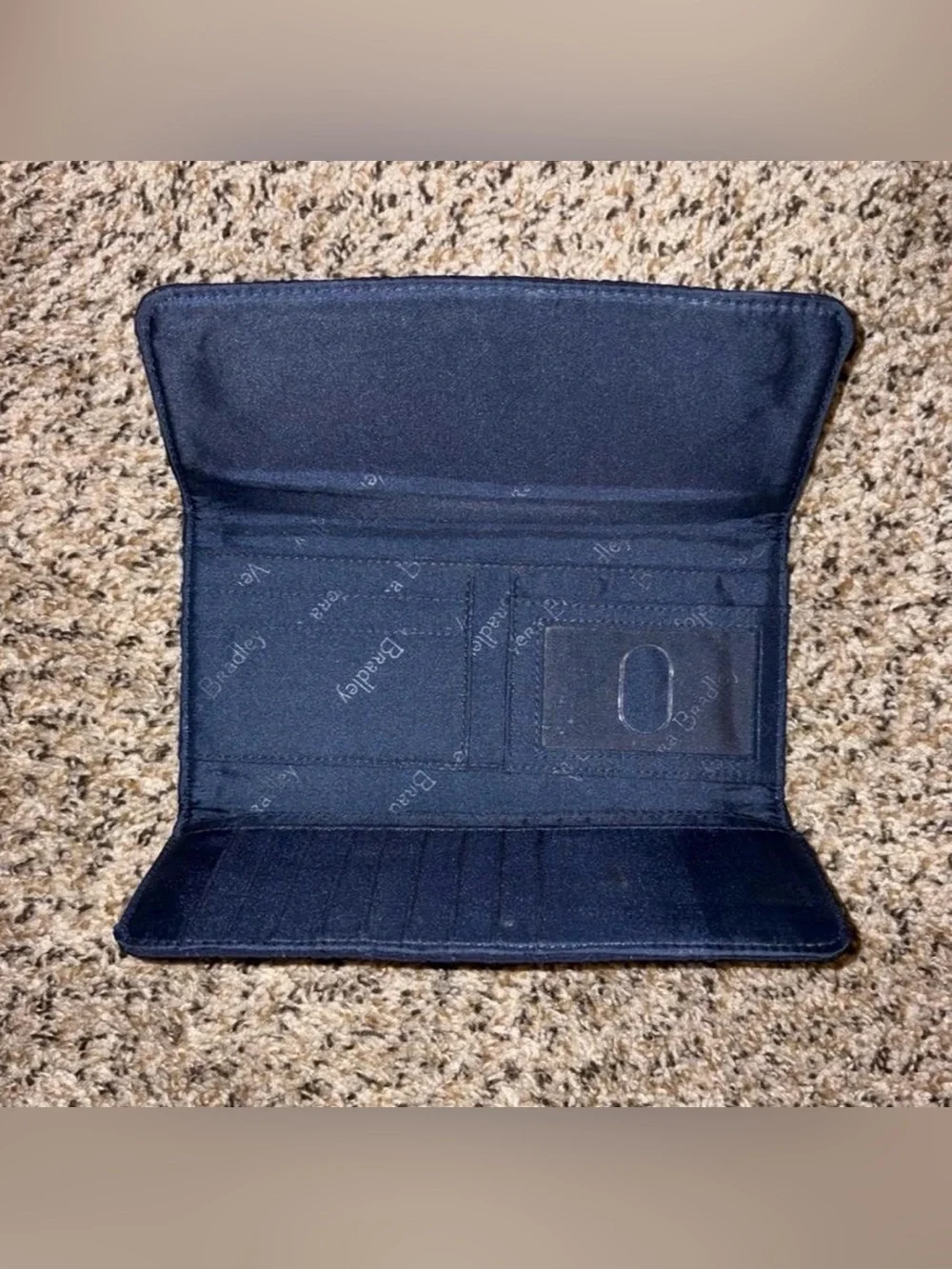 Vera Bradley Quilted Dark Navy Strap with Logo Patch